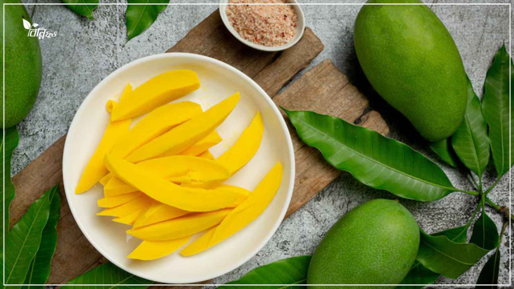 আমের ফালি আচার তৈরির উপকরন